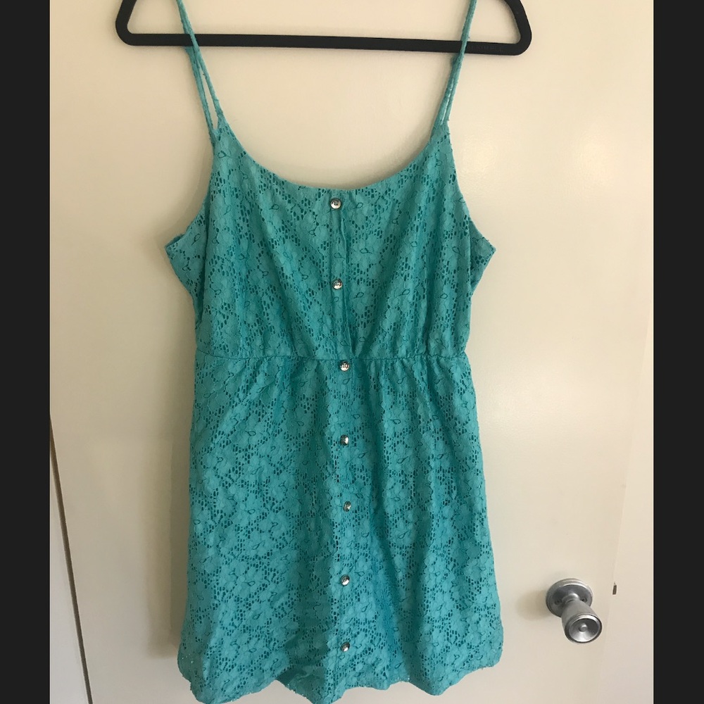 Cute teal summer dress!